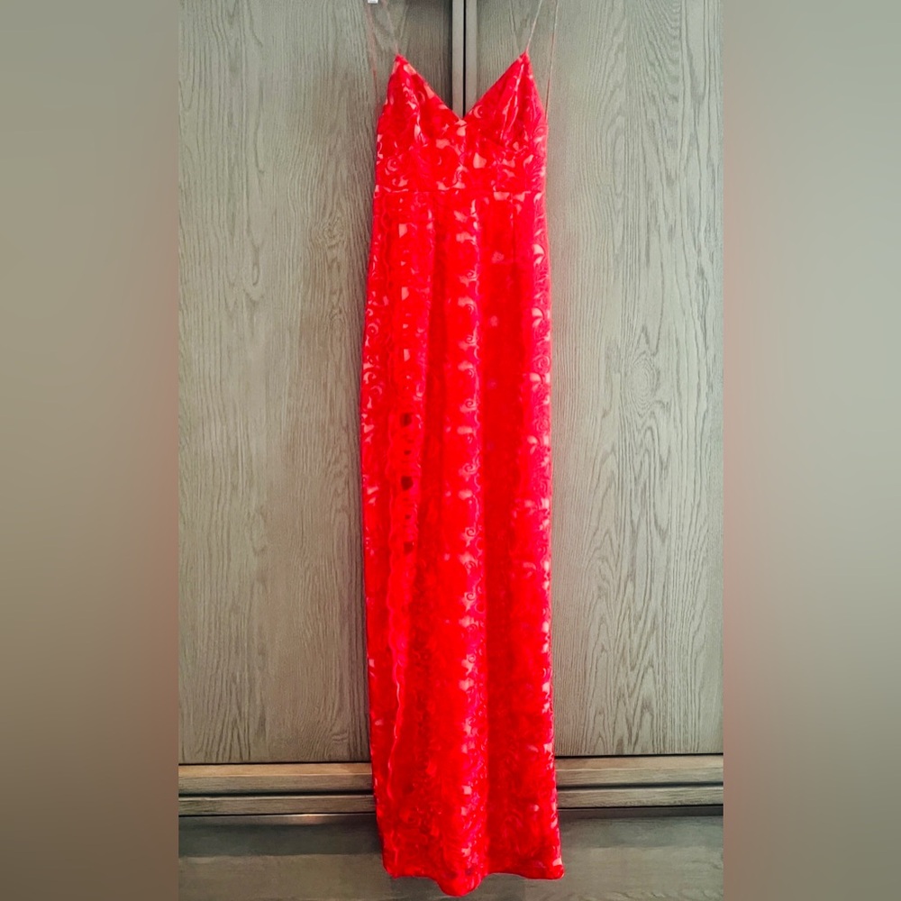 Abyss By Abby Sequin Red Maxi dress